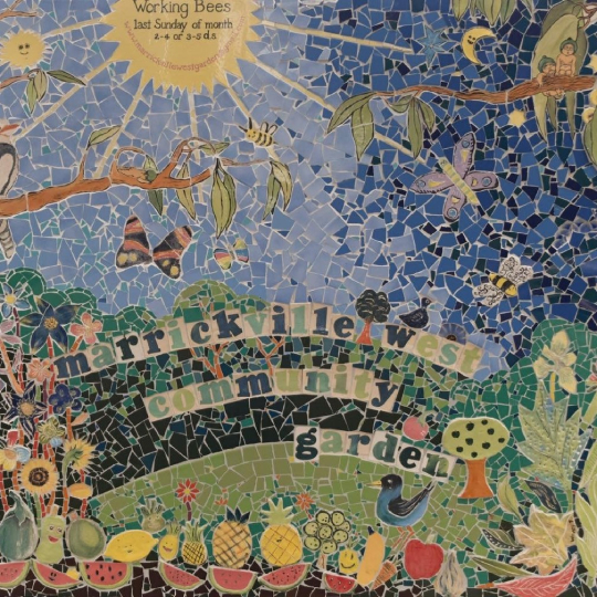 Marrickville West Community Garden mosaic